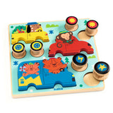 Djeco Wooden Puzzle -Puzz & Roll Colour