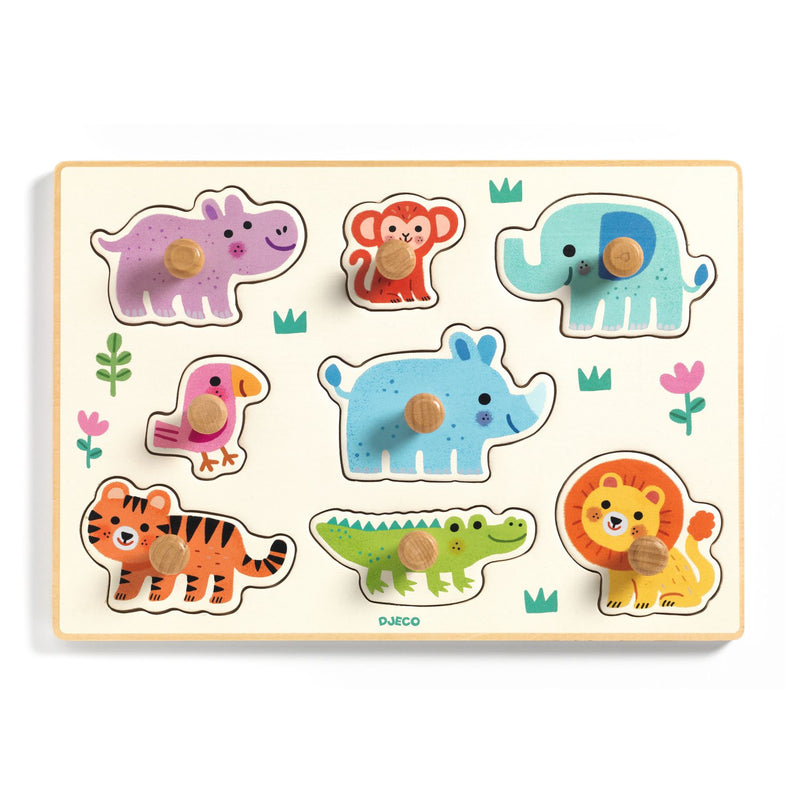 Djeco Hippo'n'Co Peg Puzzle