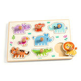 Djeco Hippo'n'Co Peg Puzzle