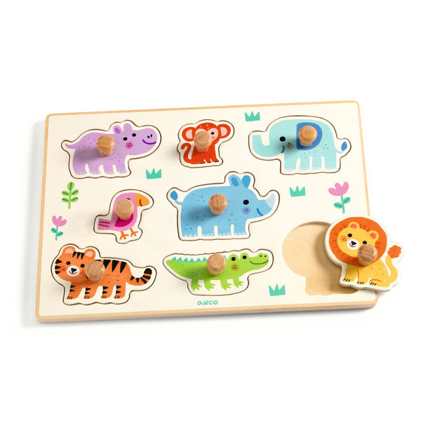 Djeco Hippo'n'Co Peg Puzzle
