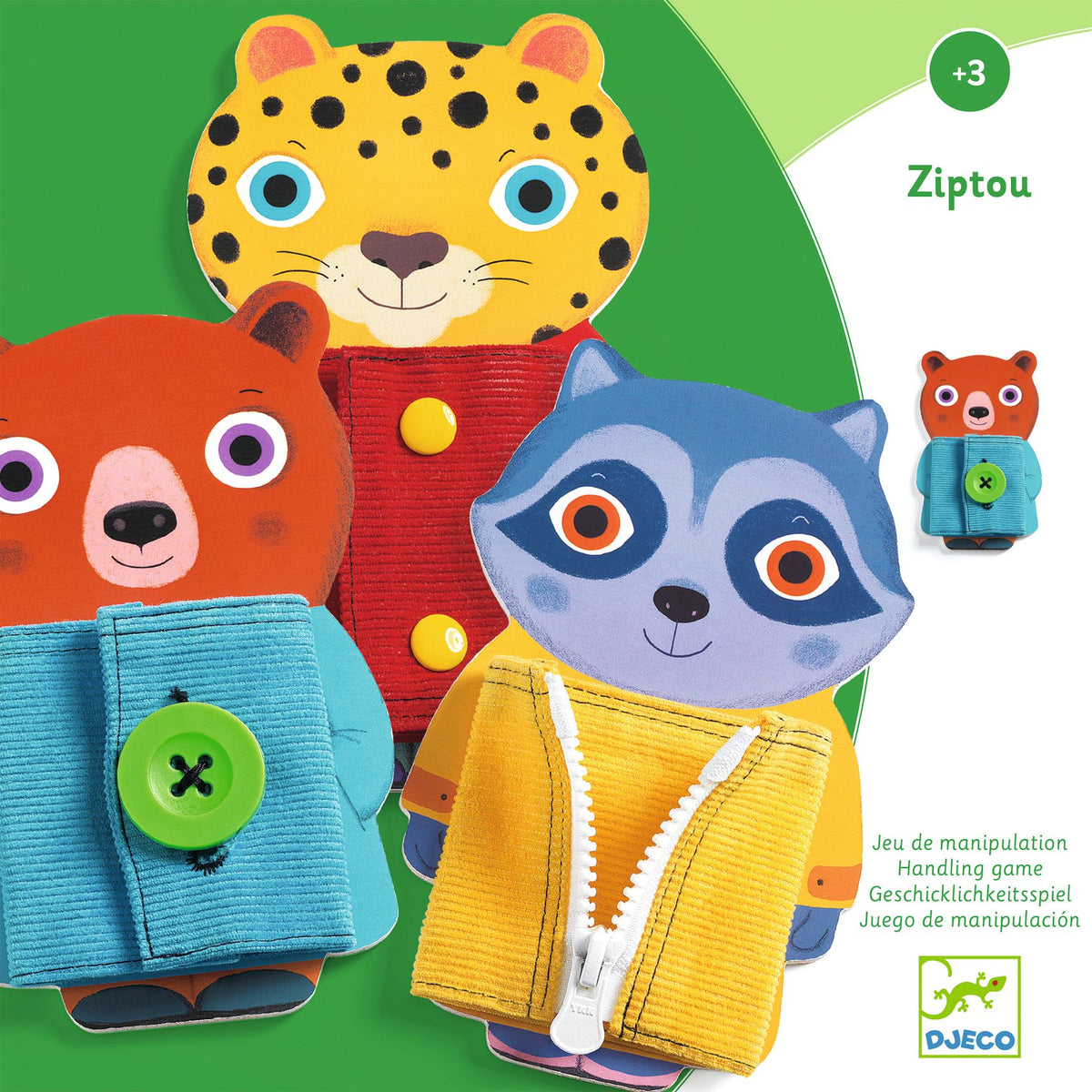 Djeco Ziptou - Fine Motor Game