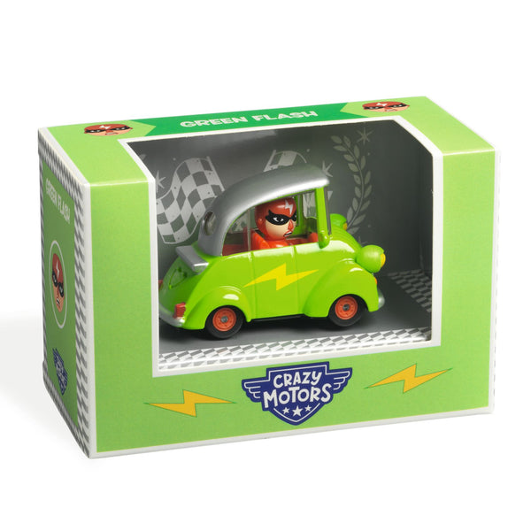 Djeco Crazy Motors Car - Green Flash