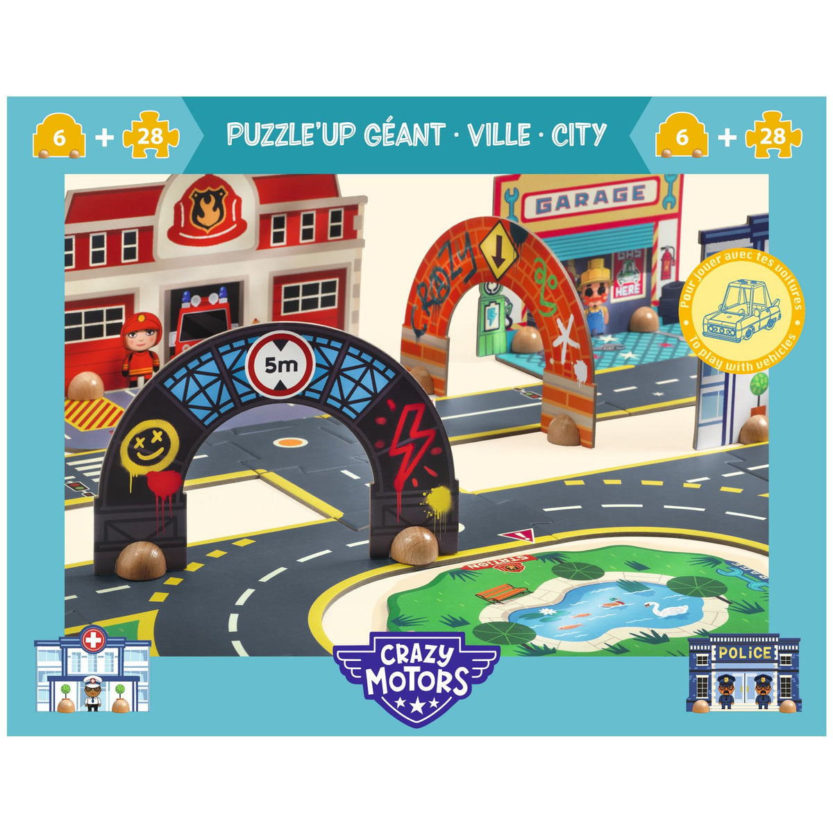 Djeco Crazy Motors - Giant City Circuit