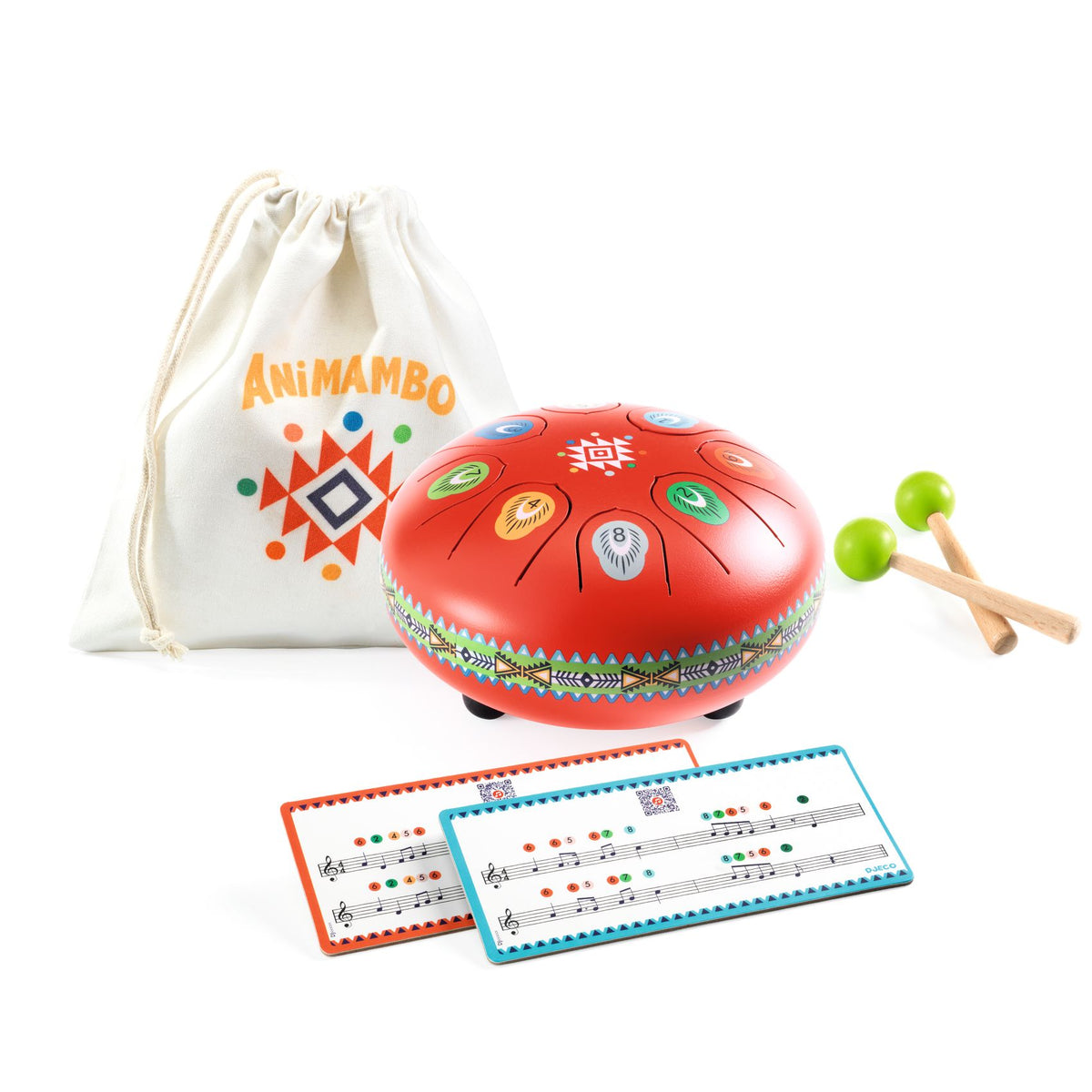 Djeco Animambo Red Tongue Drum