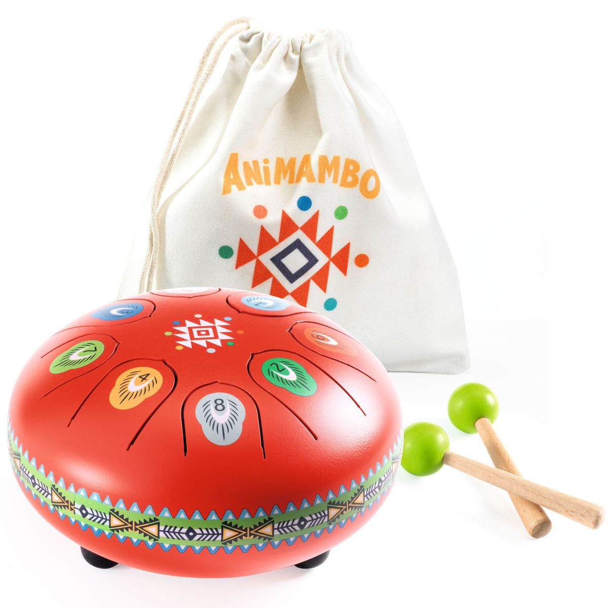 Djeco Animambo Red Tongue Drum