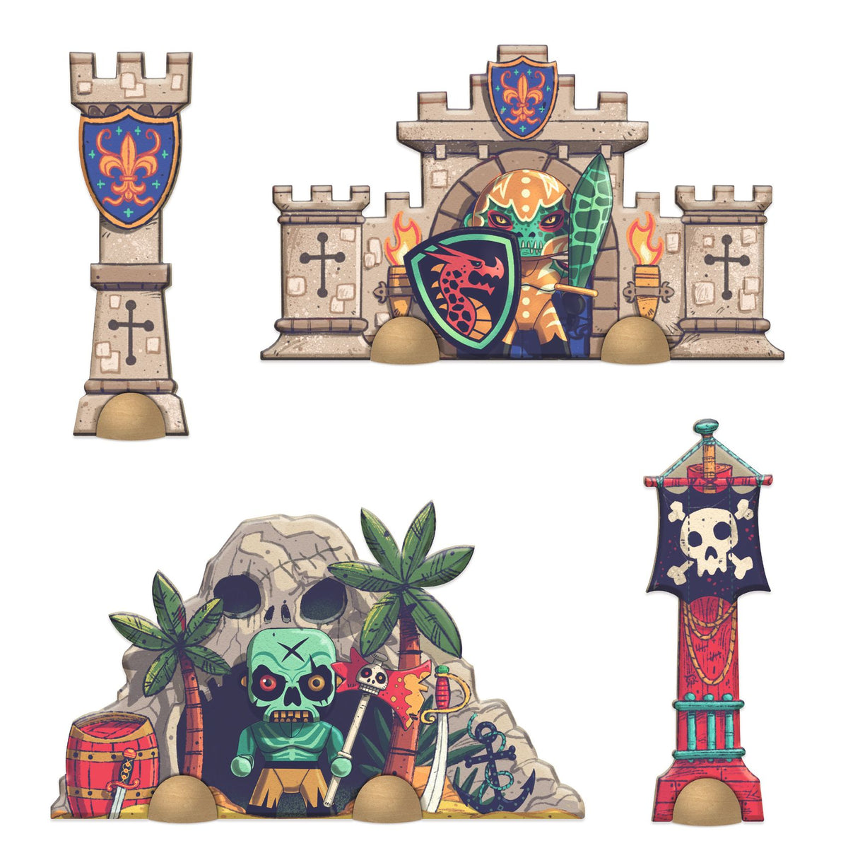 Djeco Art Toys Giant Puzzle - Battlefield