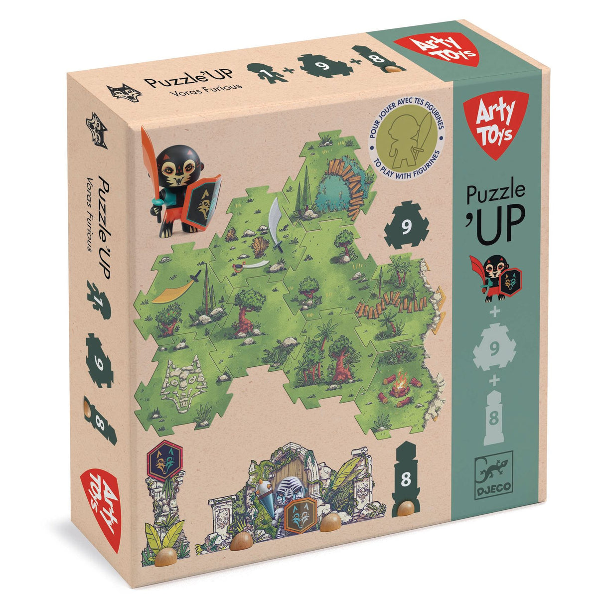 Djeco Art Toys Puzzle'Up - Voras Furious