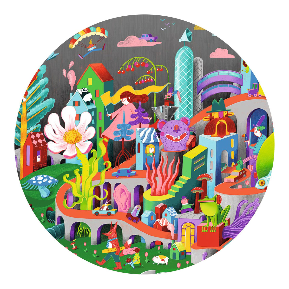 Djeco Crazy Town Observation Puzzle - 200pcs
