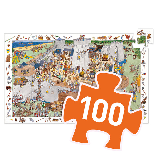 Djeco Fortified Castle Observation Puzzle - 100 Pieces