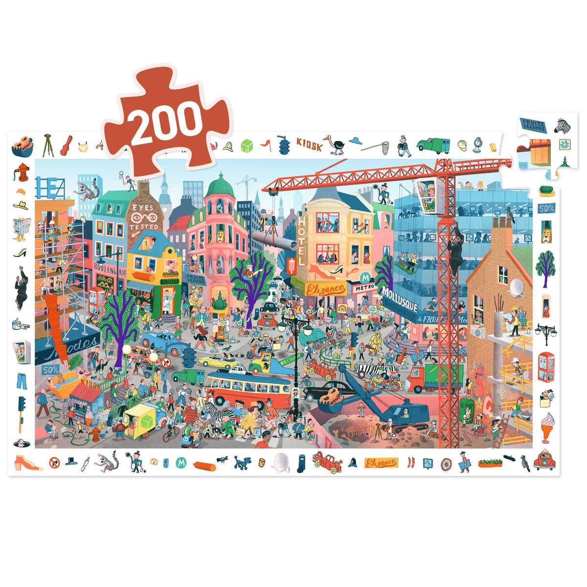 Djeco The City Observation Puzzle - 200 Pieces