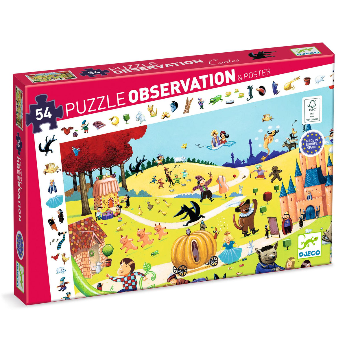 Djeco Tales Observation Puzzle - 54 Pieces
