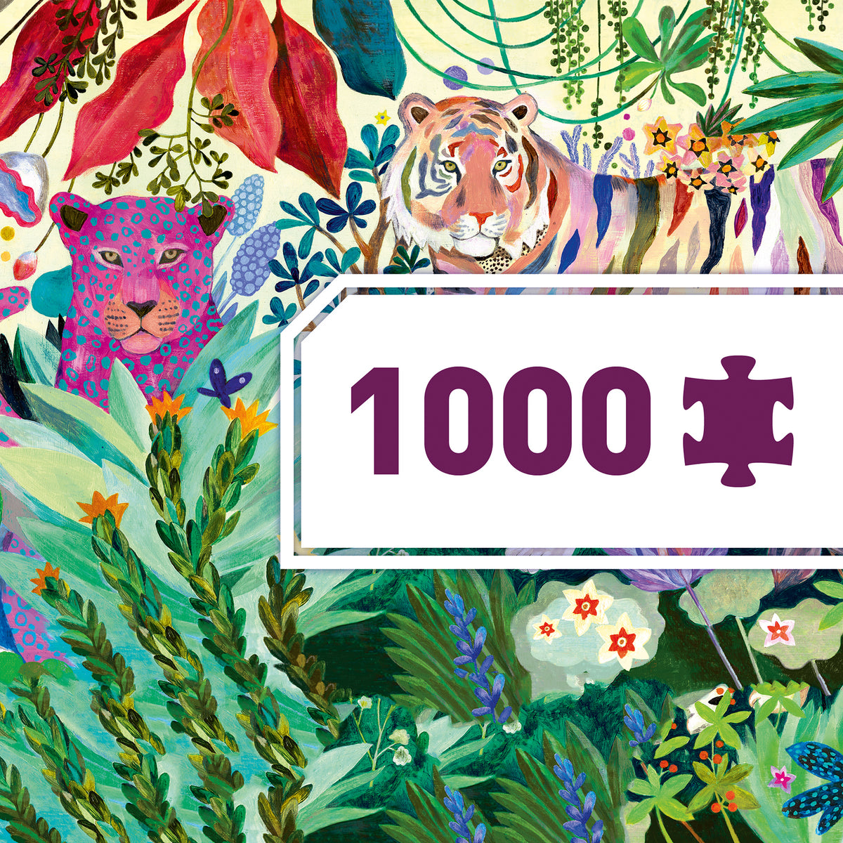 Djeco Rainbow Tigers Puzzle - 1000 Pieces