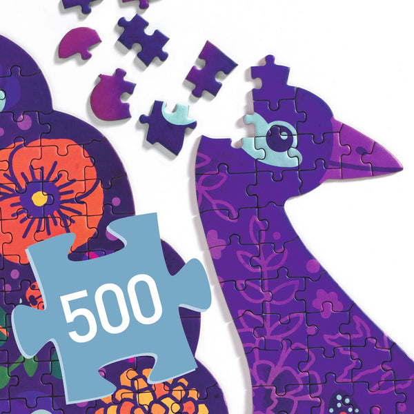 Djeco Peacock Puzzle Art - 500 Pieces