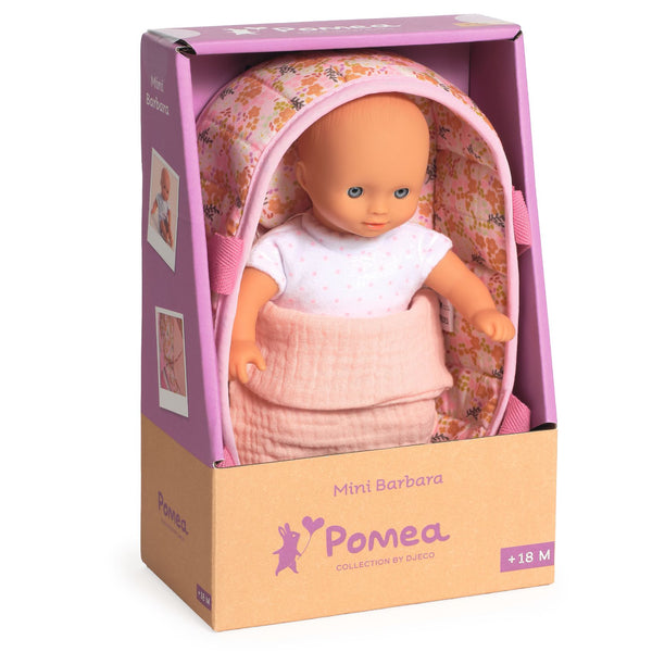 Pomea Dolls Mini Barbara (with Moses Basket)
