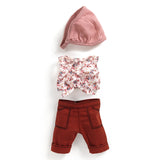 Lovely Pomea Poupee Doll Outift- Burgandy