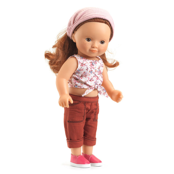 Lovely Pomea Poupee Doll Outift- Burgandy