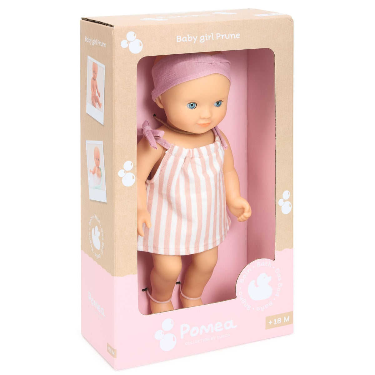 Pomea Dolls Baby Girl Prune Bath Doll