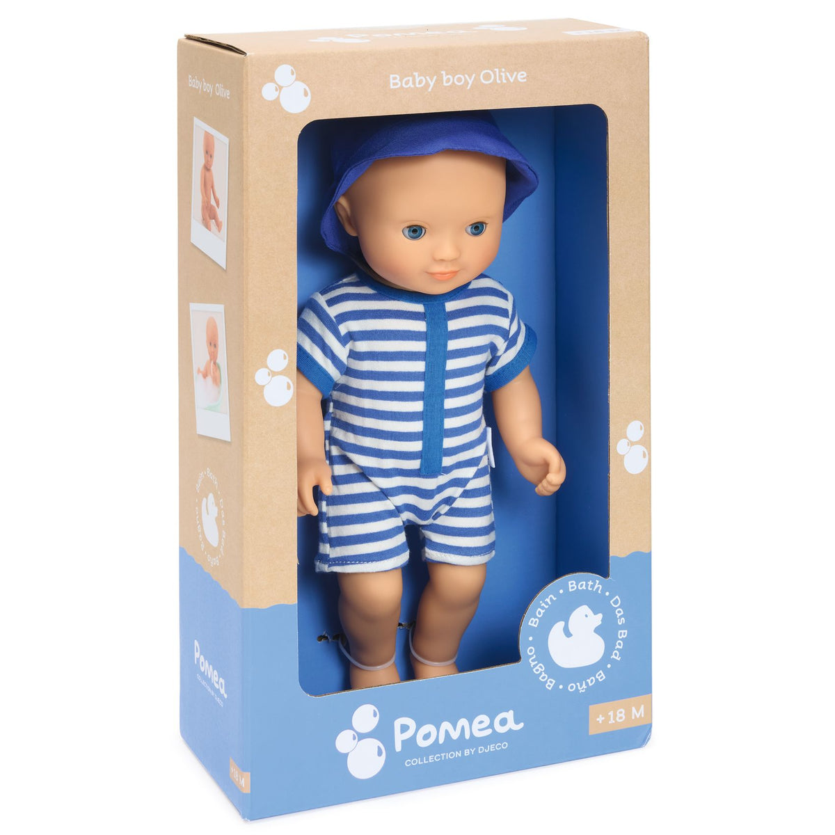 Pomea Dolls Baby Boy Olive Bath Doll