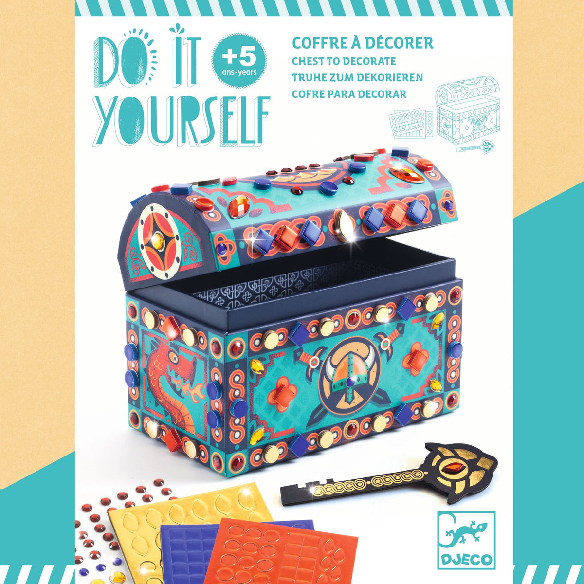 Djeco DIY Super Treasure Chest to Decorate