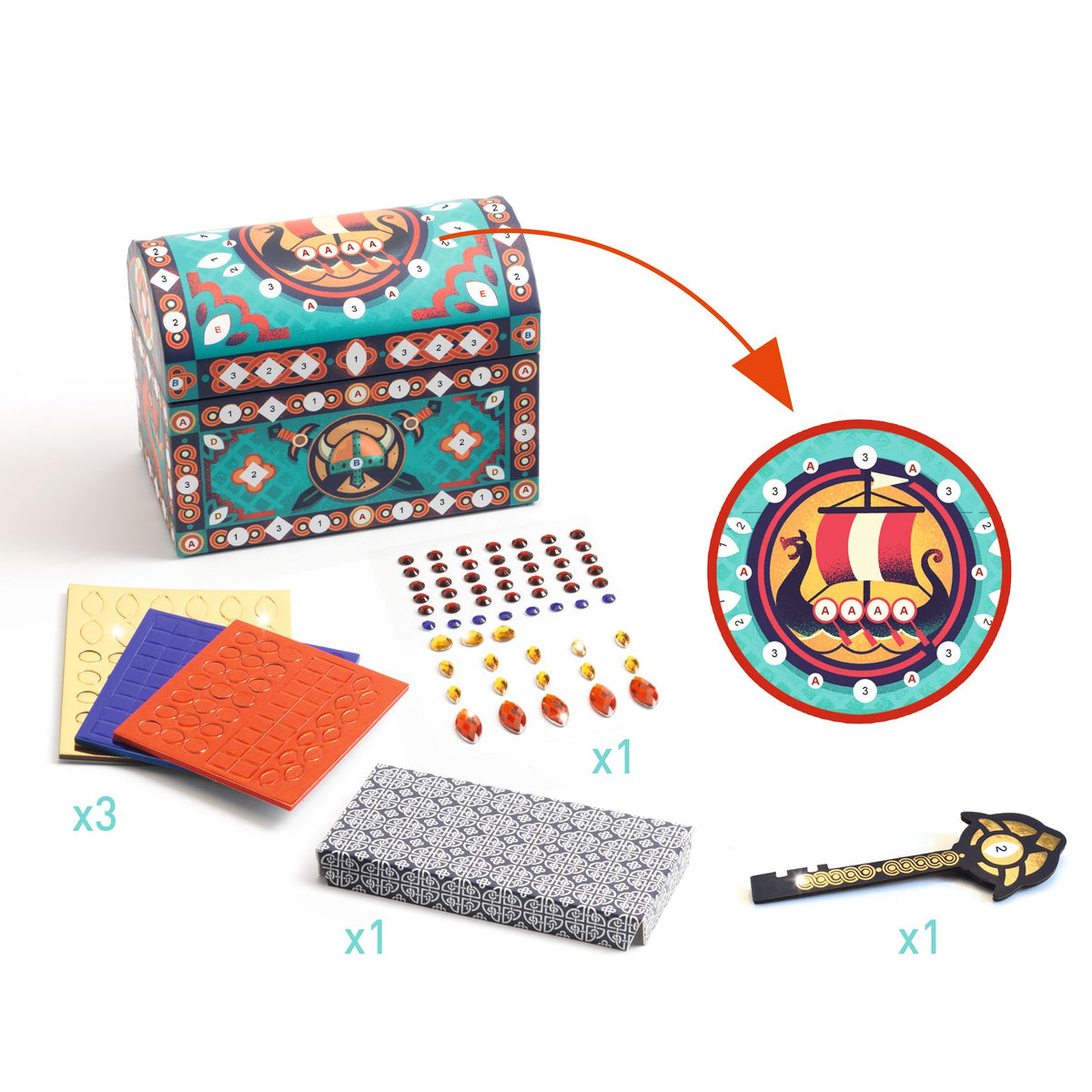 Djeco DIY Super Treasure Chest to Decorate