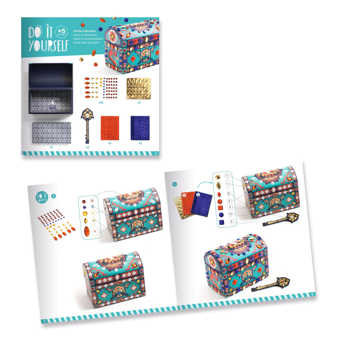 Djeco DIY Super Treasure Chest to Decorate