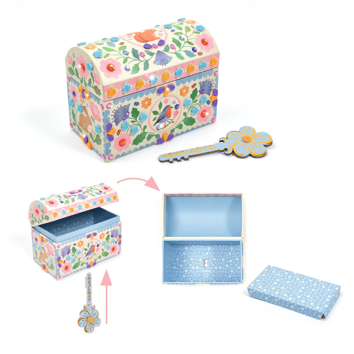 Djeco DIY Precious Treasure Chest to Decorate