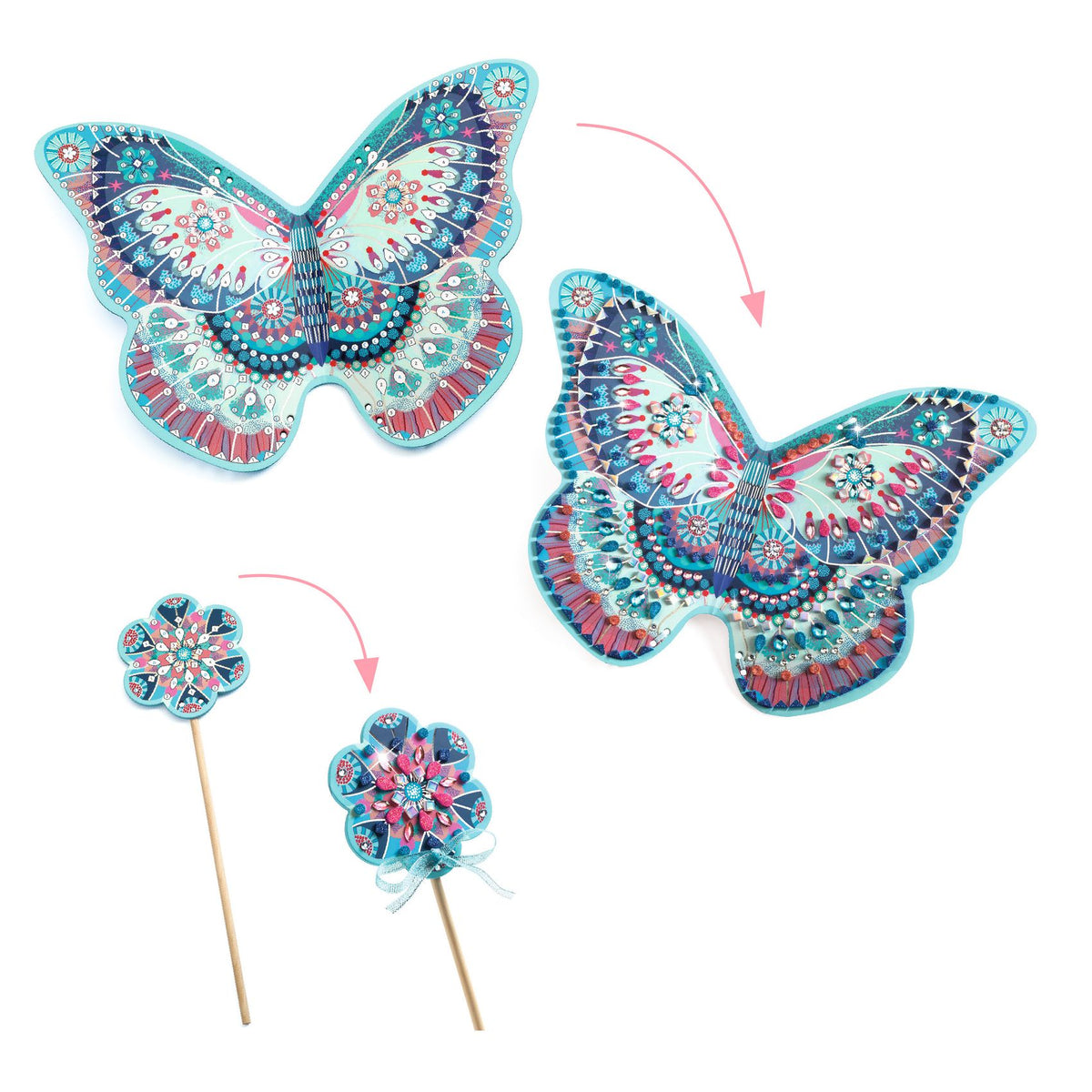 Djeco DIY - Like a Fairy, Wand & Wings Craft Set