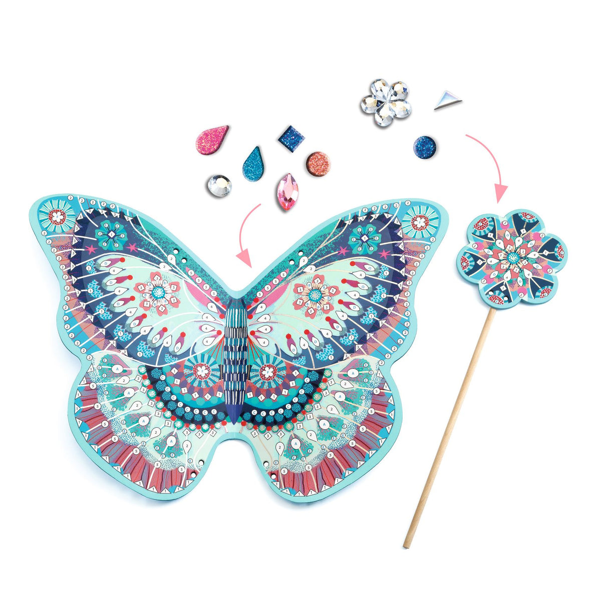 Djeco DIY - Like a Fairy, Wand & Wings Craft Set