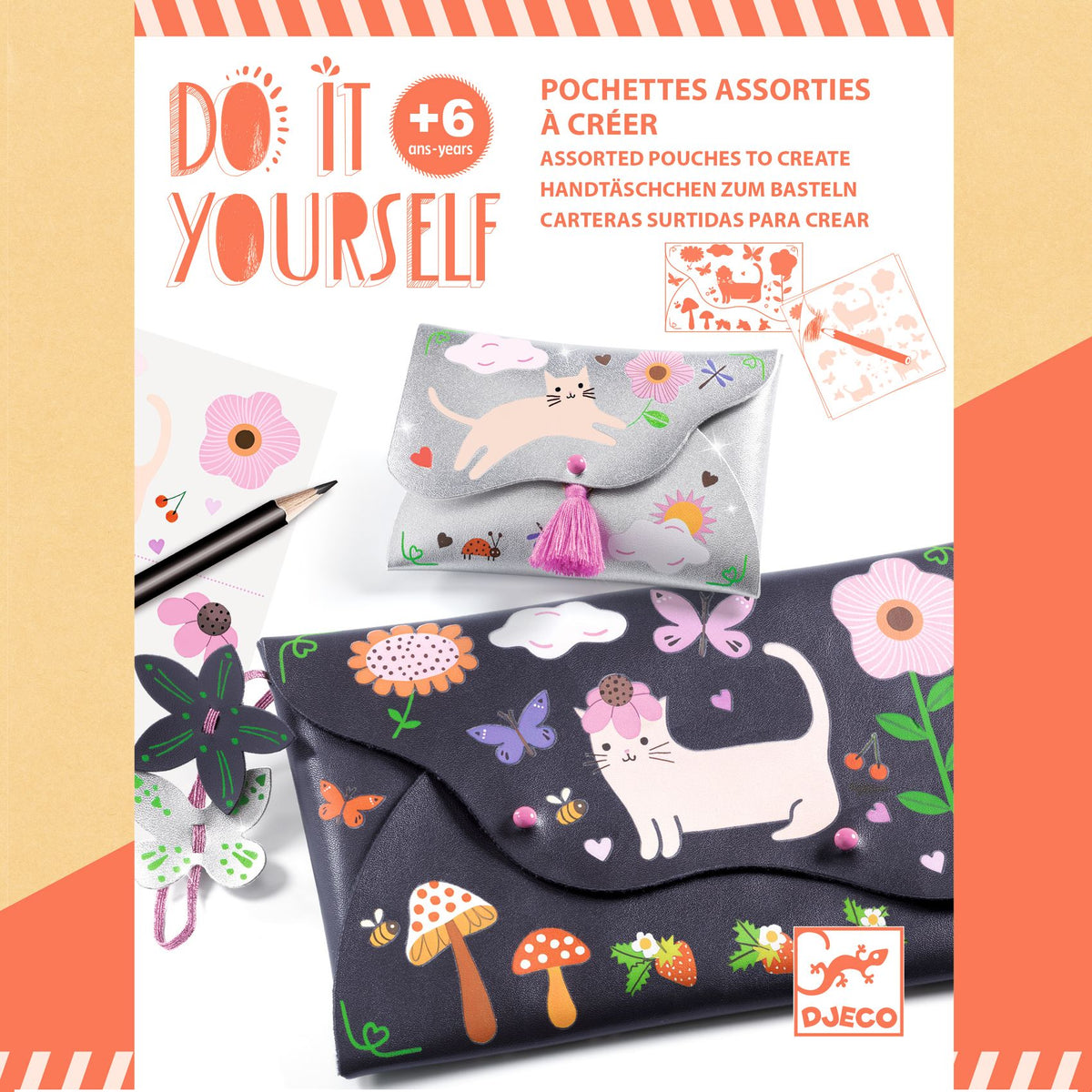 Djeco DIY Joyful Friends Purses