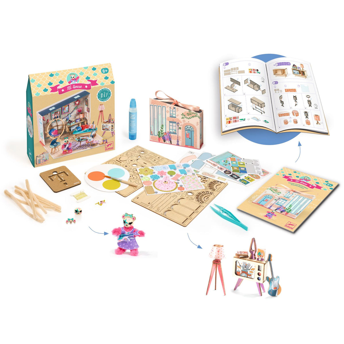 Djeco Mini Maison DIY - Mi House - Stella