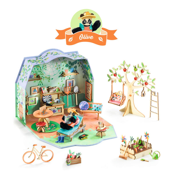 Djeco Mini Maison DIY - Mi House - Olive