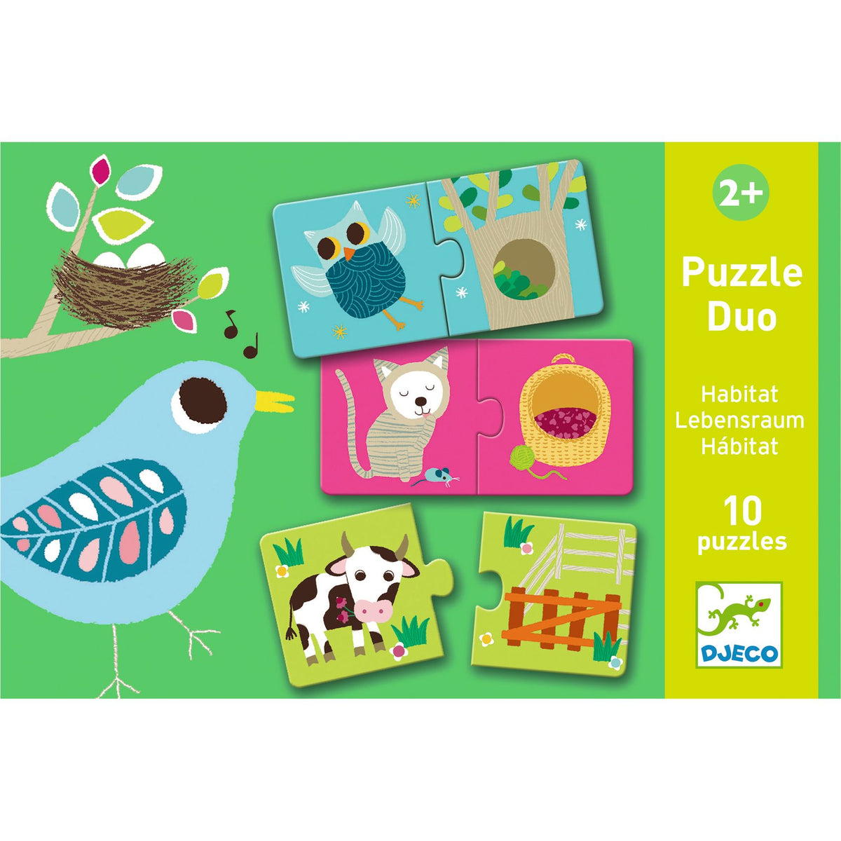 Djeco Puzzle Duo - Habitat