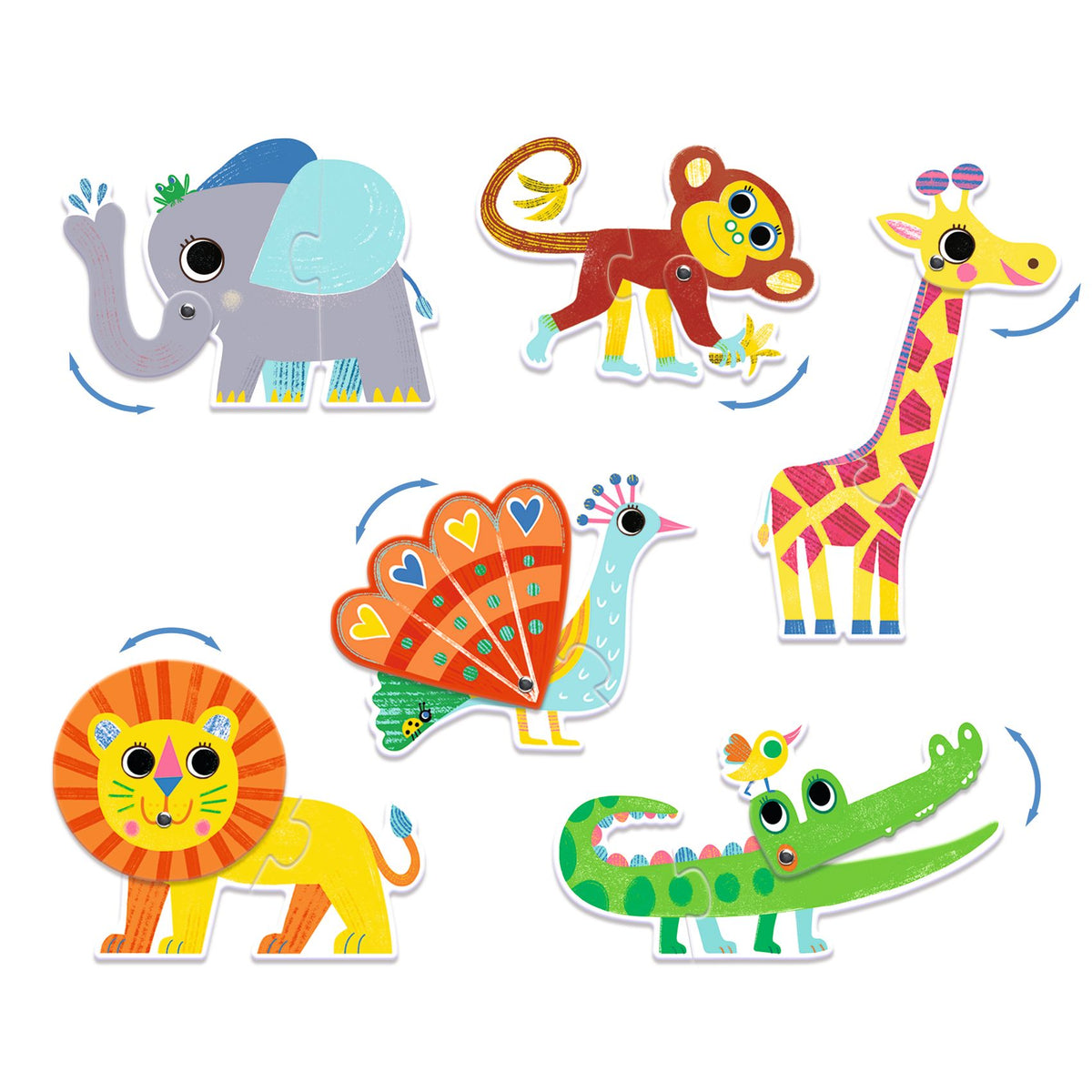 Djeco Puzzle Duo - Articulo Animals