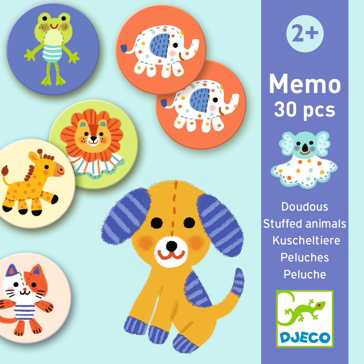 Djeco Games - Memo Lotto; Stuffed Animals