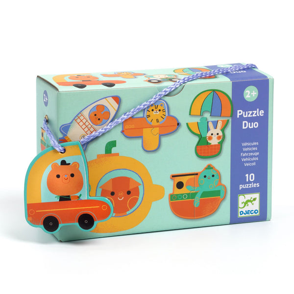 Djeco Puzzle Duo - Duo Vehicles