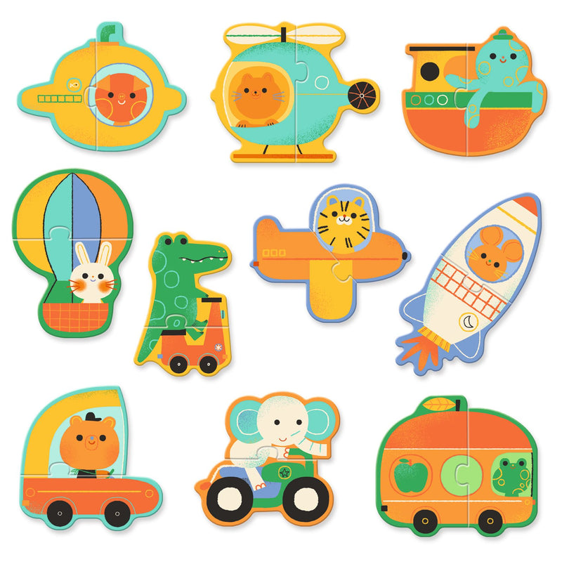 Djeco Puzzle Duo - Duo Vehicles