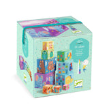 Djeco Blocks for Infants - 10 Rainbow Blocks