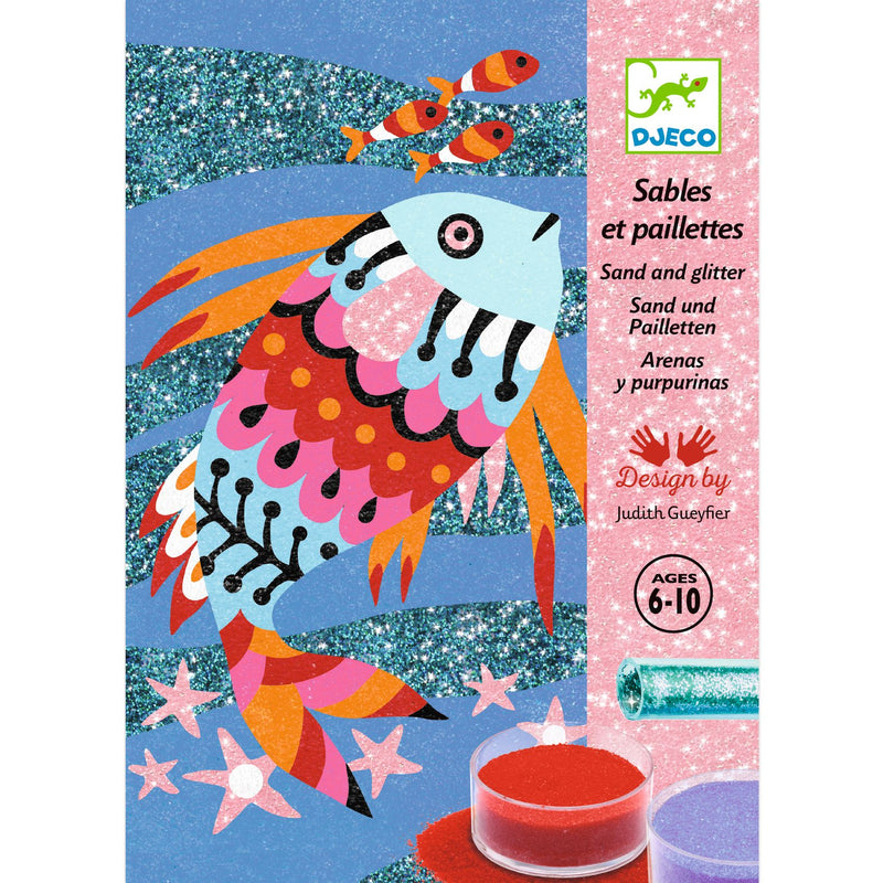 Djeco Sables & Paillettes - Fish Rainbows Sand Art