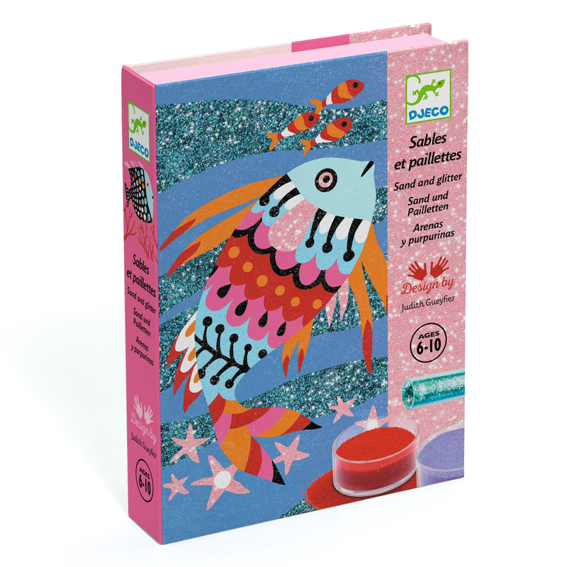 Djeco Sables & Paillettes - Fish Rainbows Sand Art