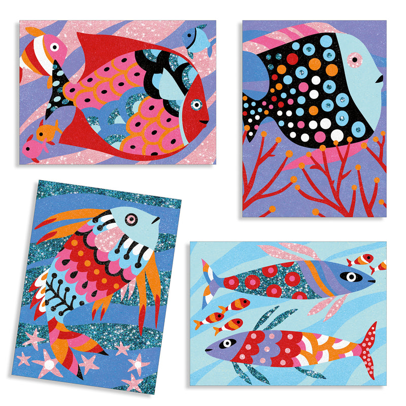 Djeco Sables & Paillettes - Fish Rainbows Sand Art