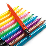 Djeco Colours - 10 Felt Tip Brush Pens Pop Colours (Neon)