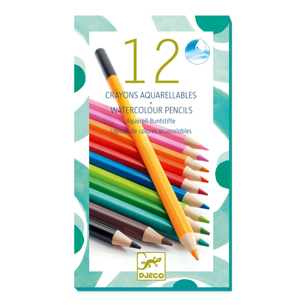 Djeco Colours - 12 Watercolour Pencils