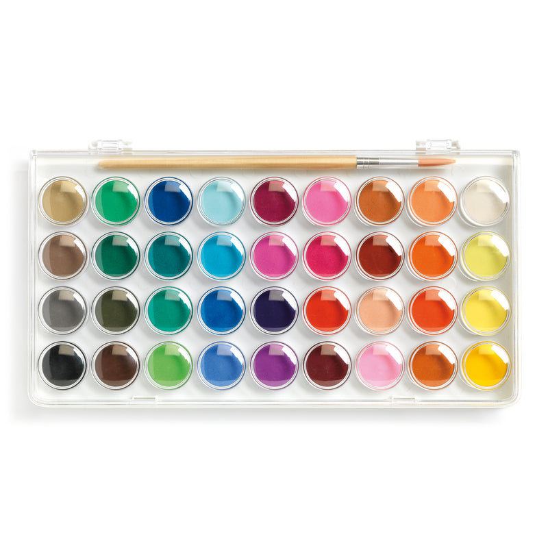 Djeco Colours - 36 Watercolour Cakes