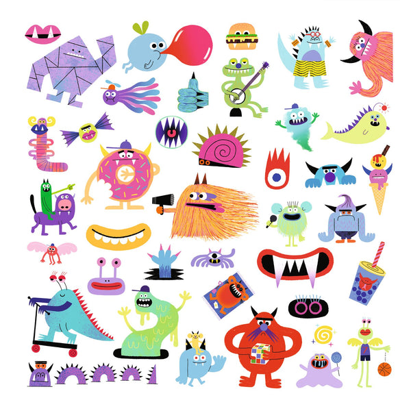 Djeco Stickers - Monster