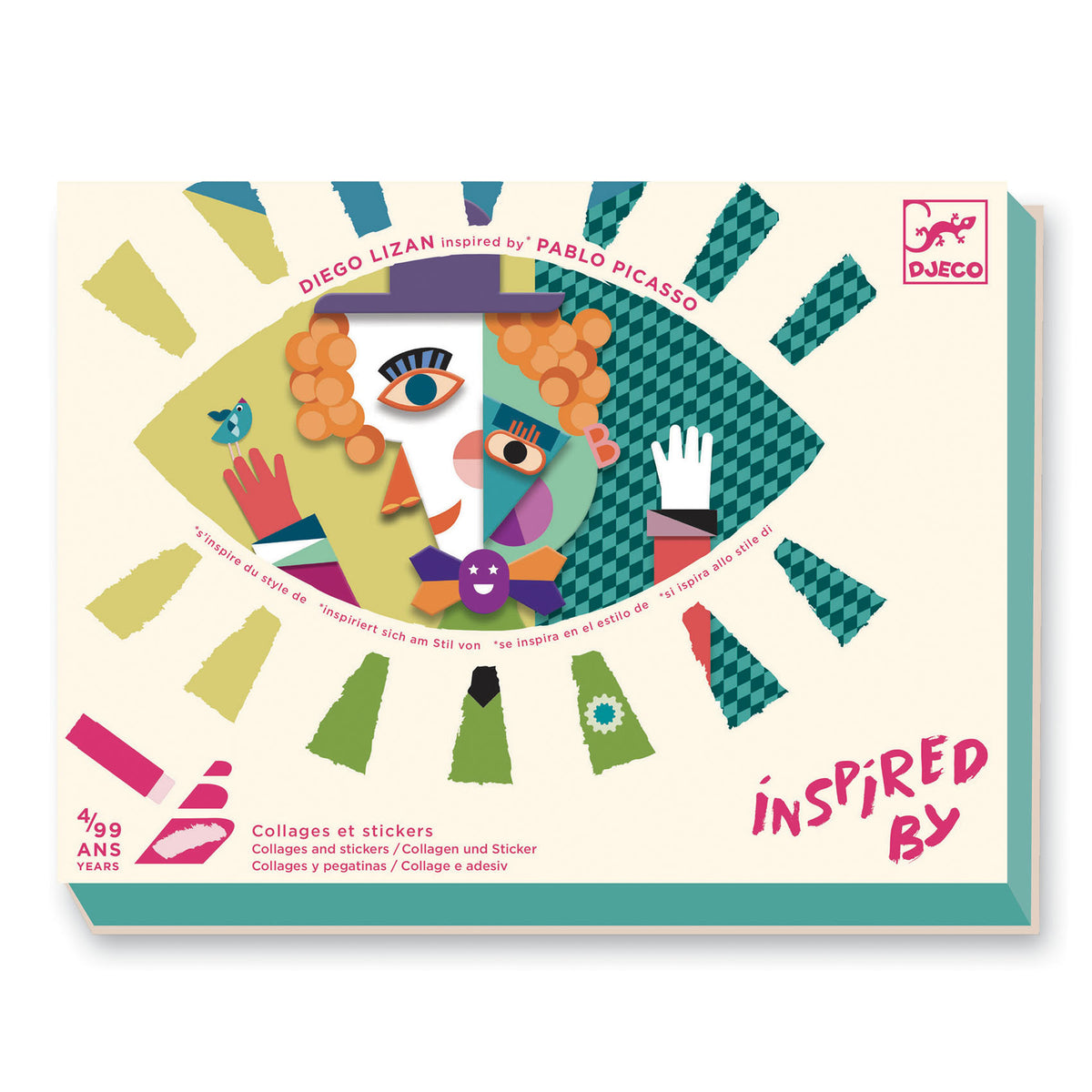 Djeco Collages and Stickers - Inspired by Pablo Picasso