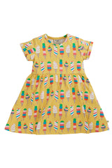 Frugi  Dara Baby Body Dress - Rainbow Sprinkles