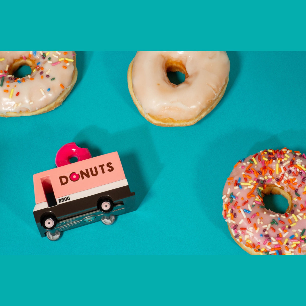 Candylab Wooden Diecast Candyvan Donut Van