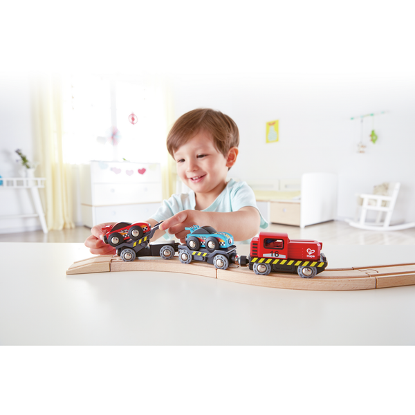 Hape Race Car Transporter Train