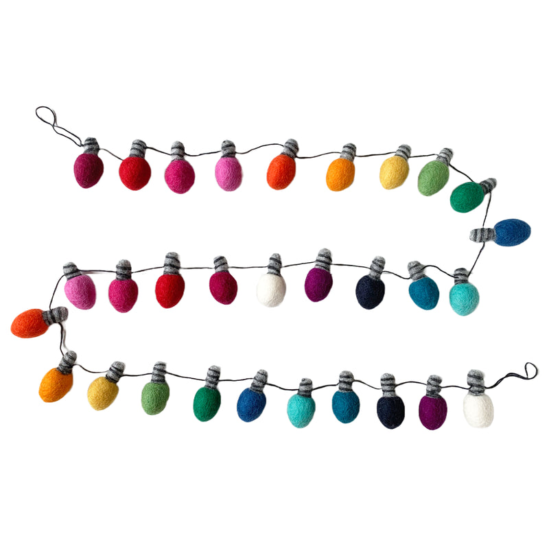 Fiona Walker Traditional Felt Fairylight Garland 180cm