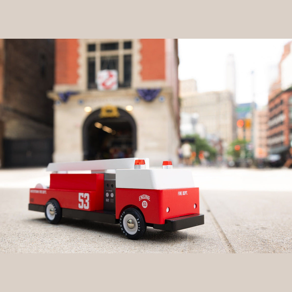 Candylab Wooden Big Red Fire Engine
